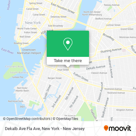 Mapa de Dekalb Ave Fla Ave