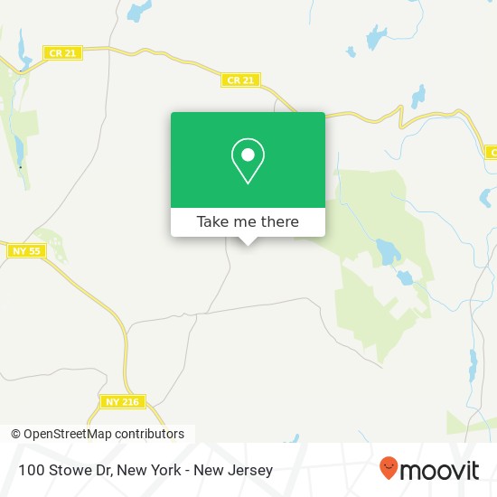 Mapa de 100 Stowe Dr, Poughquag (Beekman), NY 12570