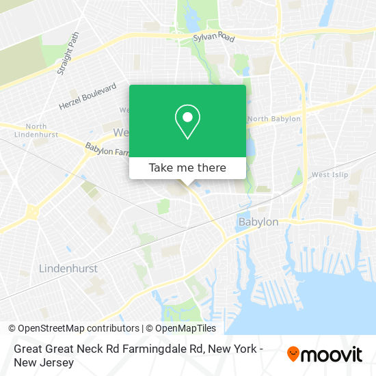 Great Great Neck Rd Farmingdale Rd map