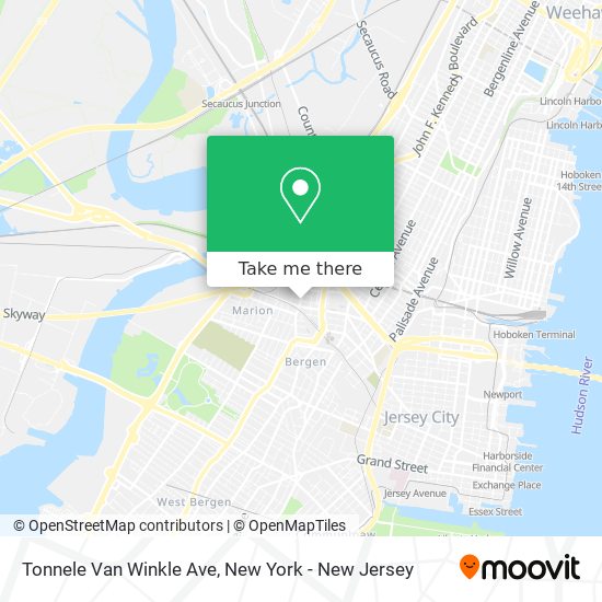 Mapa de Tonnele Van Winkle Ave