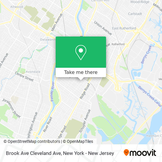 Mapa de Brook Ave Cleveland Ave