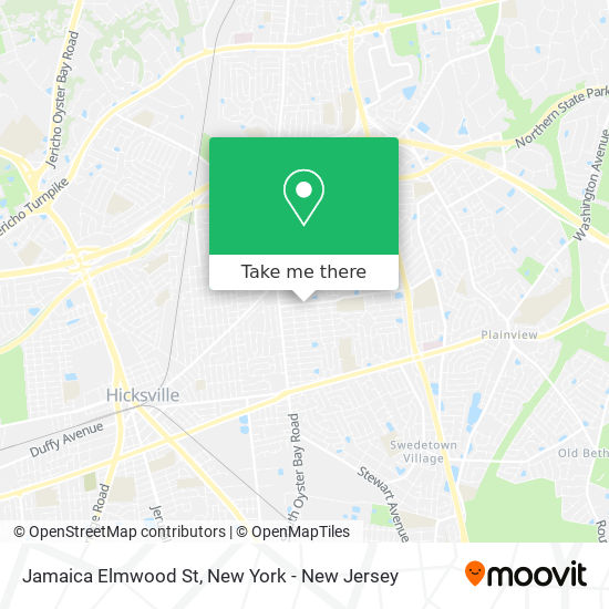 Mapa de Jamaica Elmwood St