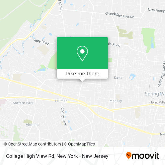 College High View Rd map