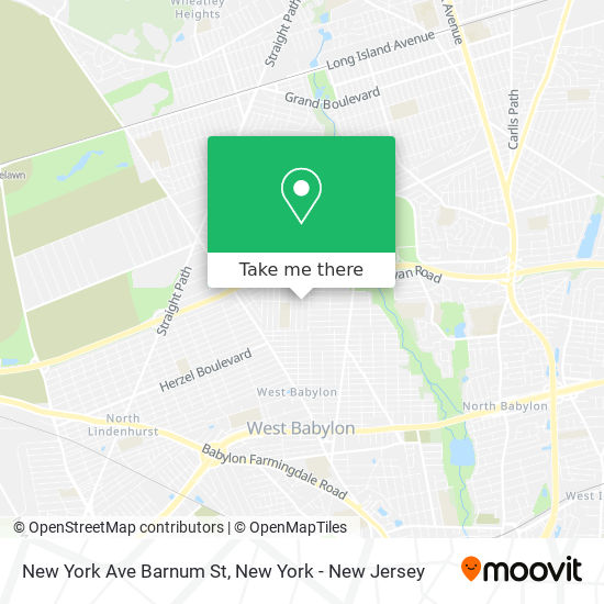 New York Ave Barnum St map