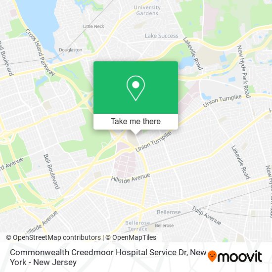 Mapa de Commonwealth Creedmoor Hospital Service Dr