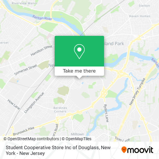 Student Cooperative Store Inc of Douglass map