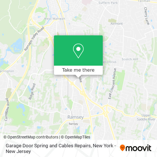 Garage Door Spring and Cables Repairs map