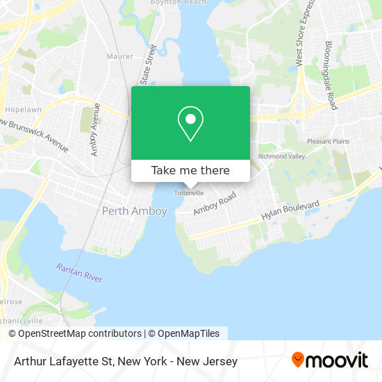 Arthur Lafayette St map