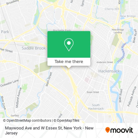 Maywood Ave and W Essex St map