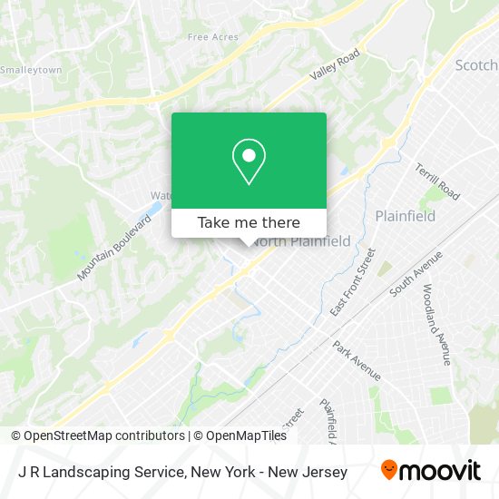 J R Landscaping Service map