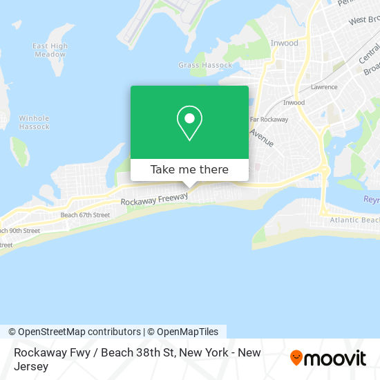 Mapa de Rockaway Fwy / Beach 38th St