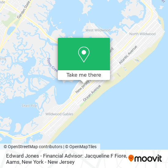 Mapa de Edward Jones - Financial Advisor: Jacqueline F Fiore, Aams