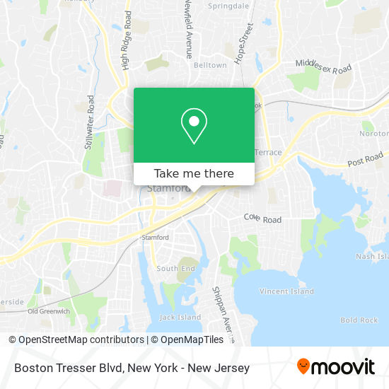 Mapa de Boston Tresser Blvd