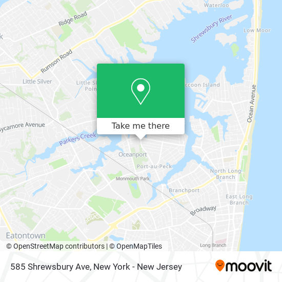 Mapa de 585 Shrewsbury Ave