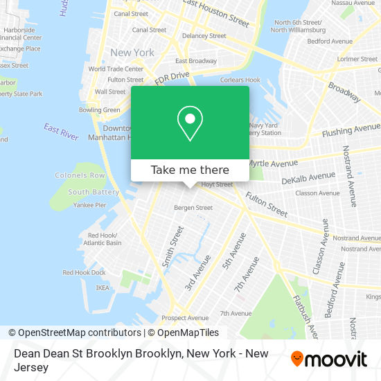Mapa de Dean Dean St Brooklyn Brooklyn