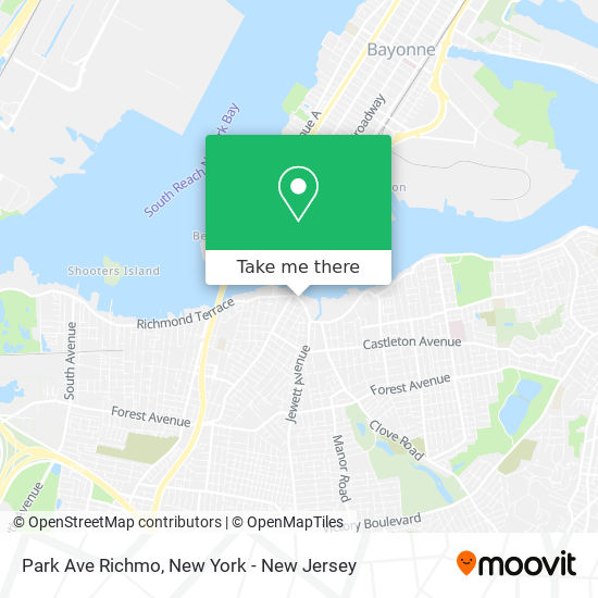 Park Ave Richmo map