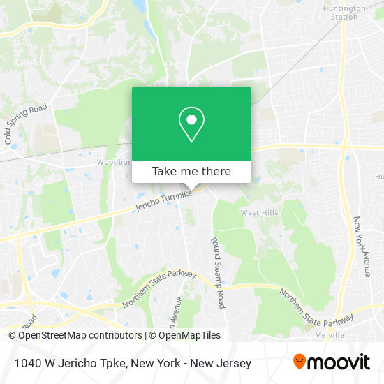 1040 W Jericho Tpke map