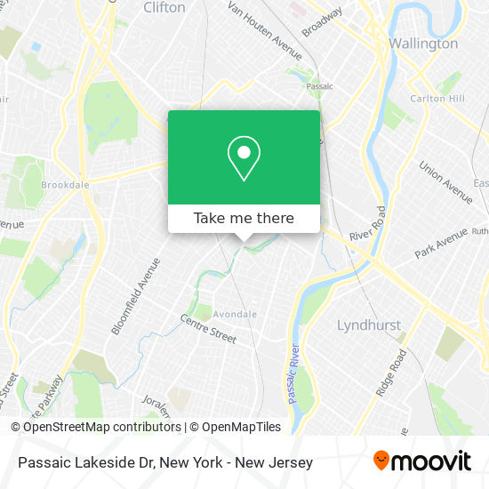 Passaic Lakeside Dr map