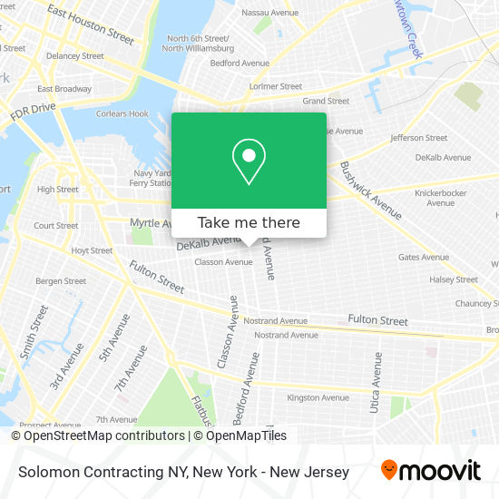 Mapa de Solomon Contracting NY
