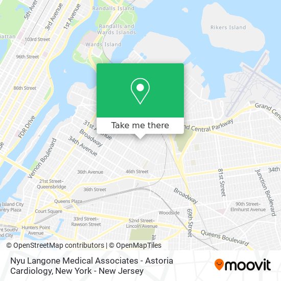 Nyu Langone Medical Associates - Astoria Cardiology map