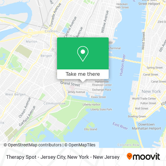 Mapa de Therapy Spot - Jersey City
