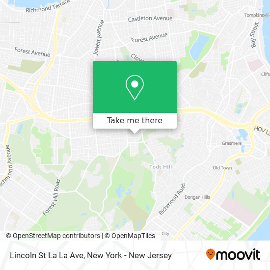 Mapa de Lincoln St La La Ave