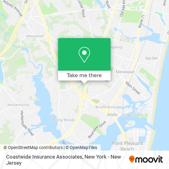 Coastwide Insurance Associates map