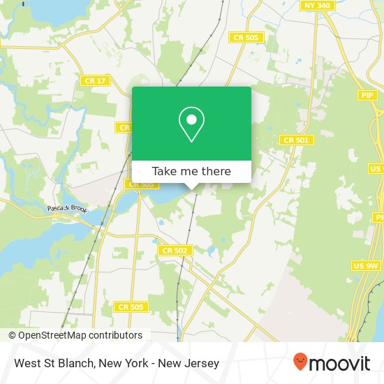 Mapa de West St Blanch, Closter, NJ 07624