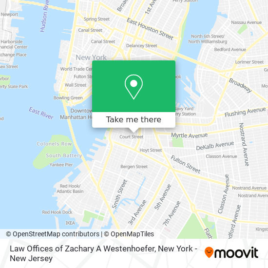 Law Offices of Zachary A Westenhoefer map