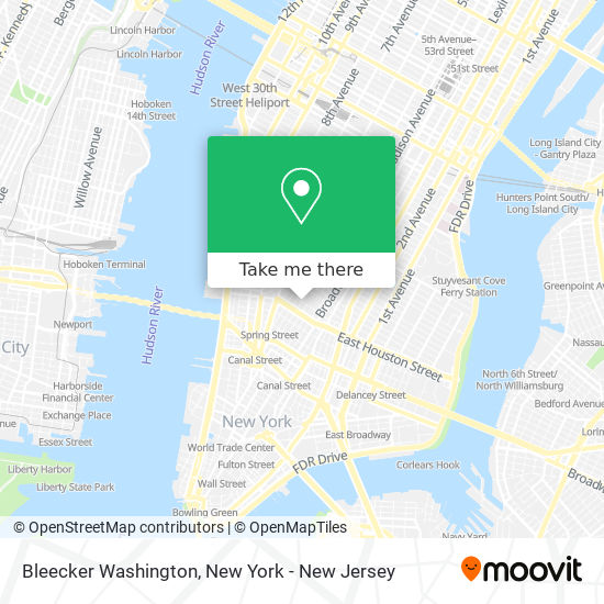 Bleecker Washington map