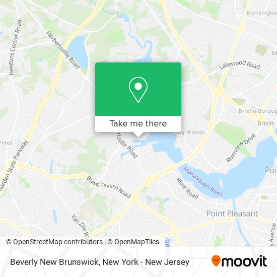 Mapa de Beverly New Brunswick