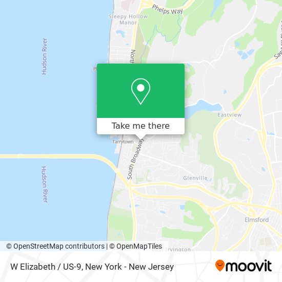 W Elizabeth / US-9 map