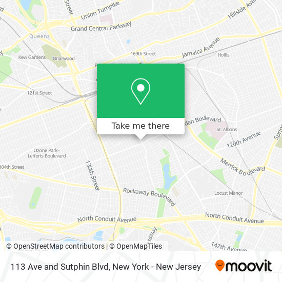 113 Ave and Sutphin Blvd map