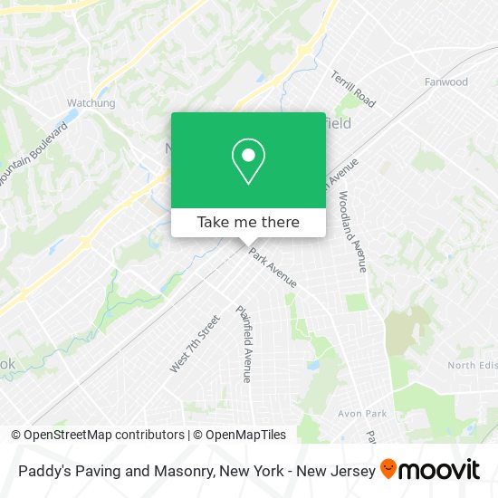 Paddy's Paving and Masonry map