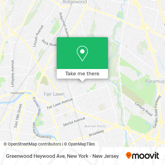 Mapa de Greenwood Heywood Ave