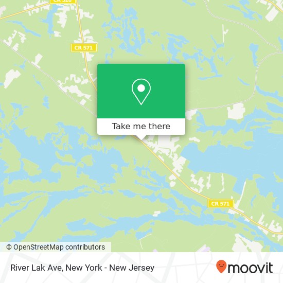 Mapa de River Lak Ave, Jackson, NJ 08527