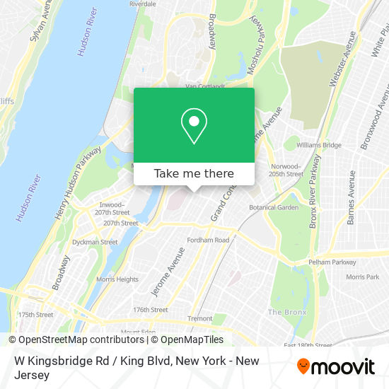 W Kingsbridge Rd / King Blvd map