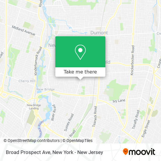 Broad Prospect Ave map