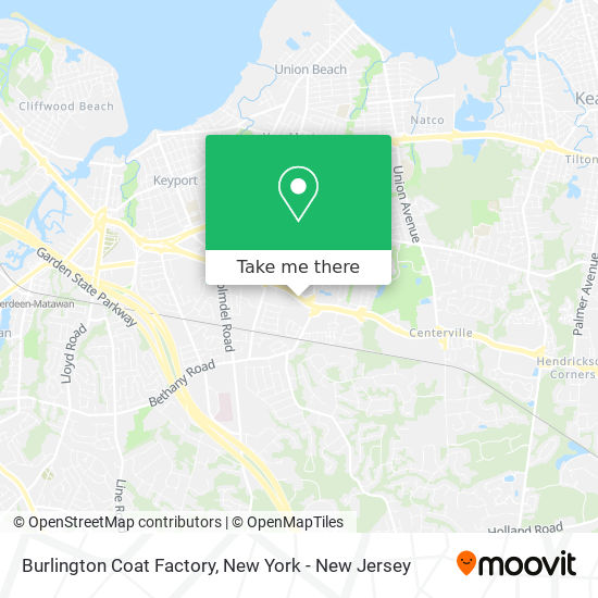 Burlington Coat Factory map