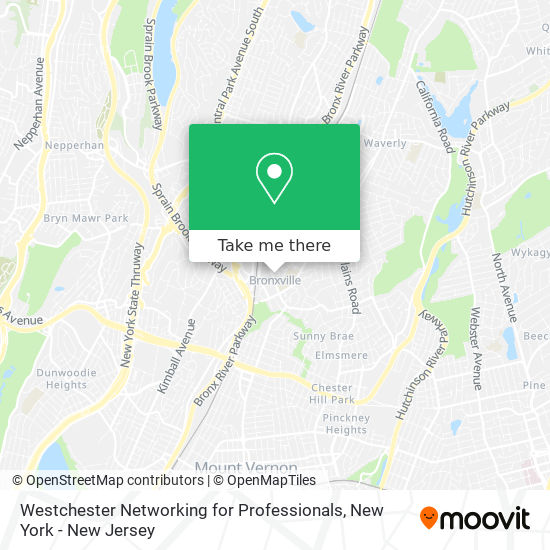 Mapa de Westchester Networking for Professionals