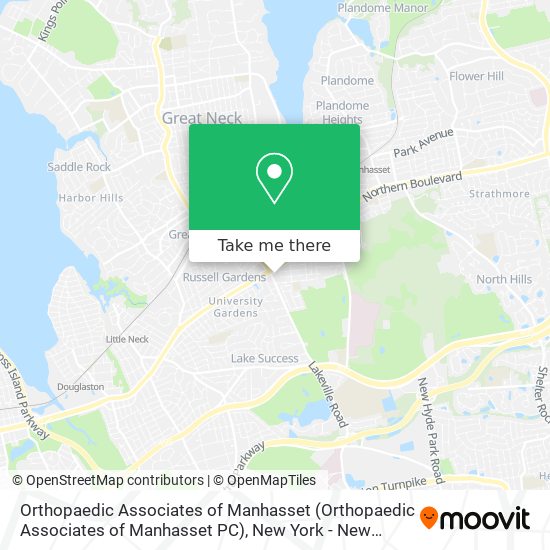 Mapa de Orthopaedic Associates of Manhasset