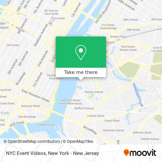 Mapa de NYC Event Videos