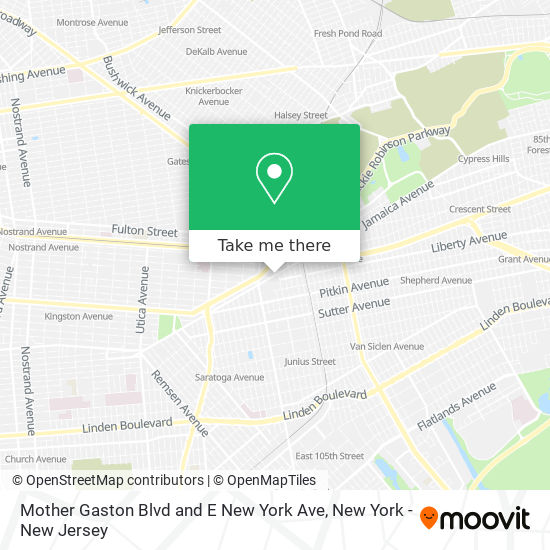 Mapa de Mother Gaston Blvd and E New York Ave