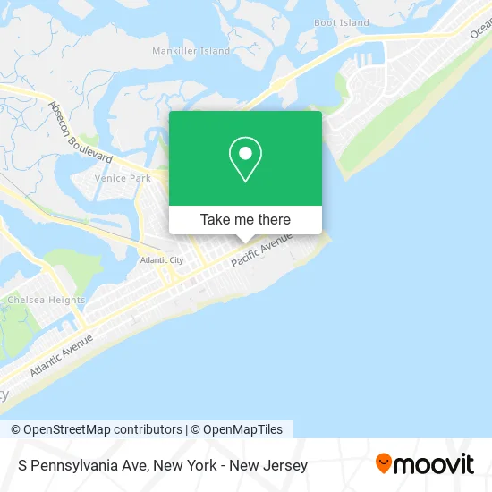 S Pennsylvania Ave map