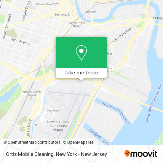 Mapa de Ortiz Mobile Cleaning