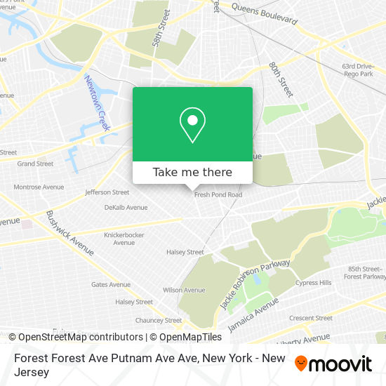 Mapa de Forest Forest Ave Putnam Ave Ave