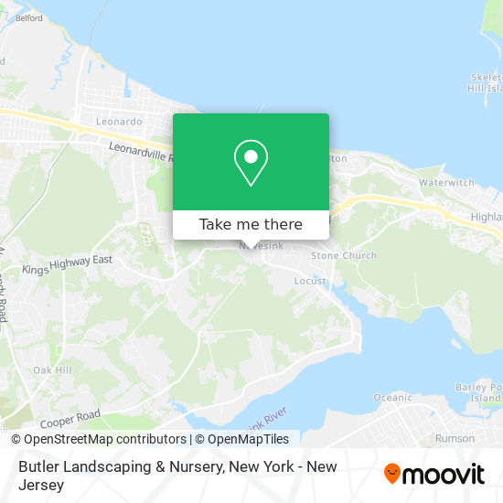 Butler Landscaping & Nursery map