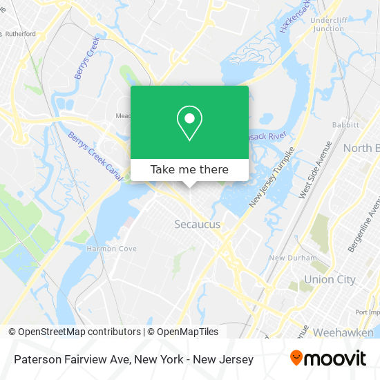 Paterson Fairview Ave map