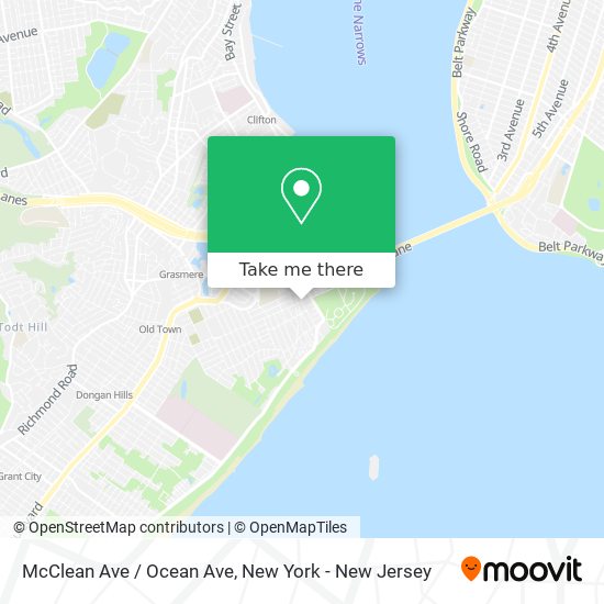 McClean Ave / Ocean Ave map