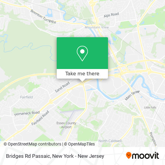 Bridges Rd Passaic map